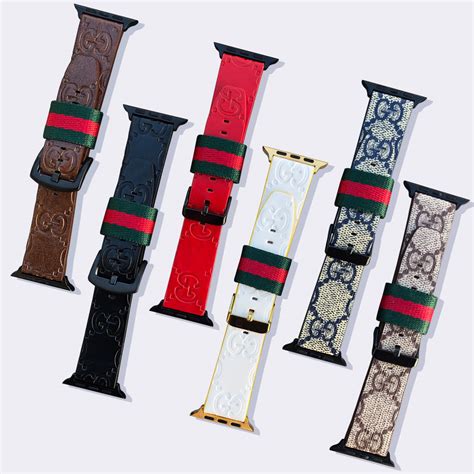 gucci print apple watch band|genuine gucci watch bands.